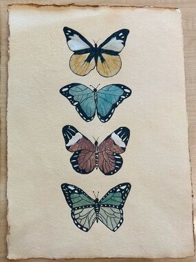 Original Butterfly Watercolor Painting